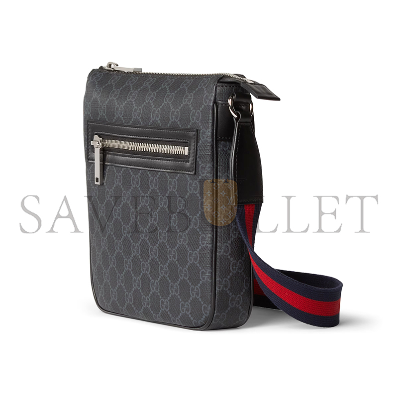 G*u*i gg black small messenger bag ‎‎792082 (23.5*21*4.5cm)